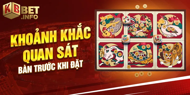 Khoảnh khắc quan sát bàn trước khi đặt