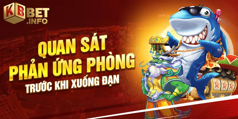 Quan sát phản ứng phòng trước khi xuống đạn